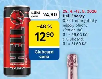 Tesco Hell Energy nabídka