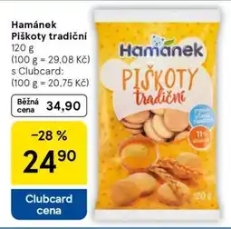 Tesco Hamánek Piškoty tradiční nabídka