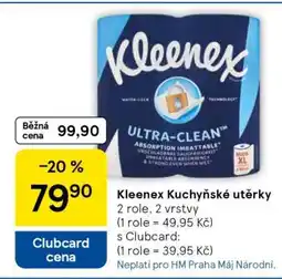 Tesco Kleenex kuchyňské utěrky nabídka