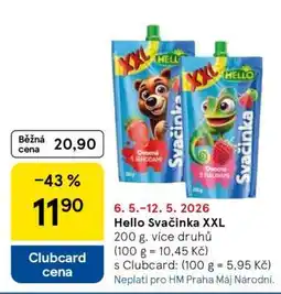 Tesco Hello Svačinka XXL nabídka