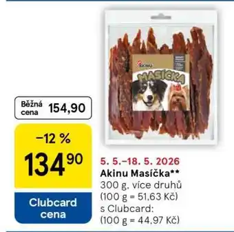 Tesco Akinu Masíčka nabídka
