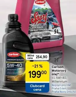 Tesco Carlson Motorový olej nabídka