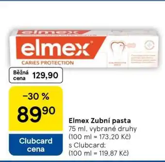Tesco Elmex zubní pasta nabídka