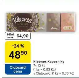 Tesco Kleenex Kapesníky nabídka