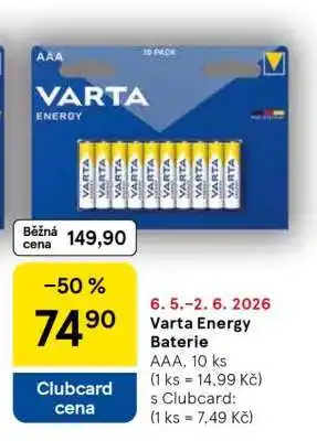 Tesco Varta Energy Baterie nabídka