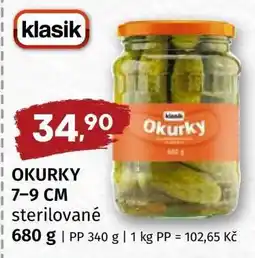 Terno OKURKY 7-9 CM sterilované nabídka