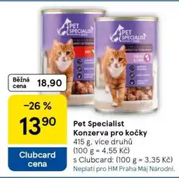 Tesco Pet Specialist Konzerva pro kočky nabídka