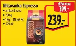 Albert Jihlavanka Espresso nabídka