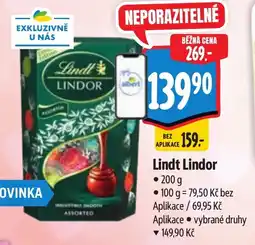 Albert Lindt Lindor nabídka