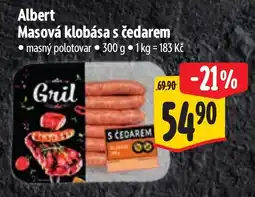 Albert Albert Masová klobása s čedarem nabídka