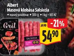 Albert Albert Masová klobása Salsiccia nabídka