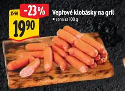 Albert Vepřové klobásky na gril nabídka