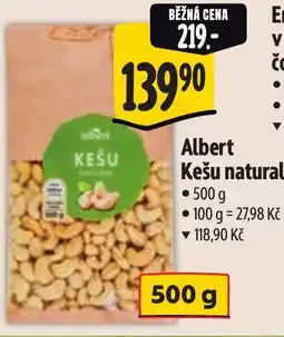 Albert Albert Kešu natural nabídka