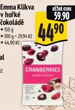 Albert Emma Klikva v hořké čokoládě nabídka