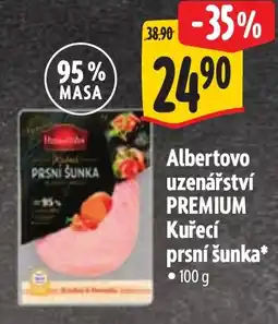 Albert Albertovo uzenářství PREMIUM Kuřecí prsní šunka nabídka