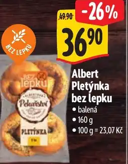 Albert Albert Pletýnka bez lepku nabídka