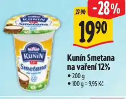 Albert Kunín Smetana na vaření 12% nabídka