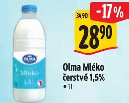 Albert Olma Mléko čerstvé 1,5% nabídka