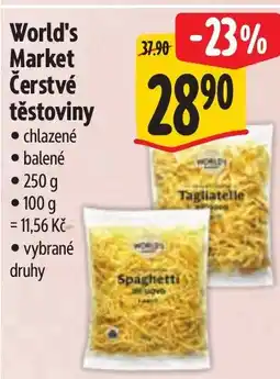 Albert World's Market Čerstvé těstoviny nabídka