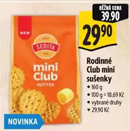 Albert Rodinné Club mini sušenky nabídka