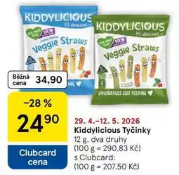 Tesco Kiddylicious Tyčinky nabídka