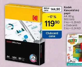 Tesco Kodak Kancelářský papír, A4, 80 g, 500 listů nabídka