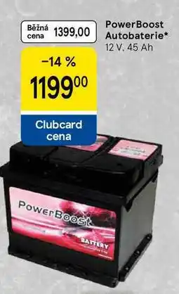 Tesco PowerBoost Autobaterie, 12 V. 45 Ah nabídka