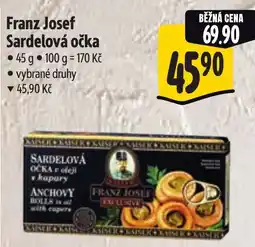 Albert Franz Josef Sardelová očka nabídka