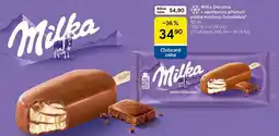 Tesco Milka Zmrzlina vanilkovou příchutí politá mléčnou čokoládou nabídka