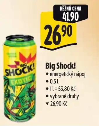 Albert Big Shock! energetický nápoj nabídka