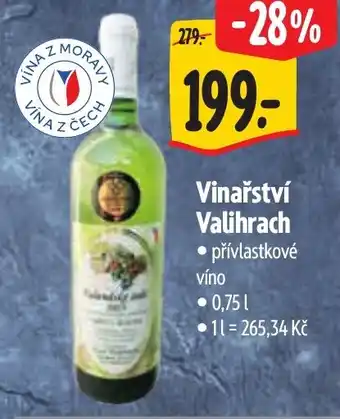 Albert Vinařství Valihrach nabídka