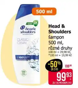 Teta HEAD& SHOULDERS Šampon nabídka