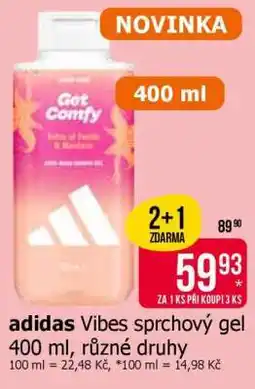 Teta adidas Vibes sprchový gel 400 ml nabídka