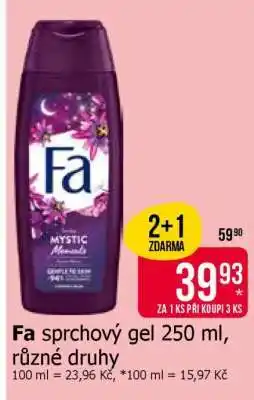 Teta Fa sprchový gel 250 ml, různé druhy nabídka