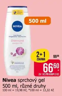 Teta Nivea sprchový gel nabídka