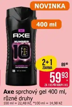 Teta Axe sprchový gel 400 ml, různé druhy nabídka