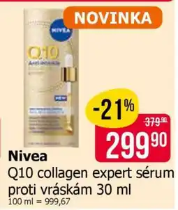 Teta Nivea Q10 collagen expert sérum proti vráskám 30 ml nabídka