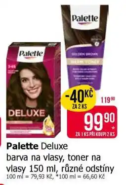 Teta Palette Deluxe barva na vlasy, toner na vlasy 150 ml, různé odstíny nabídka