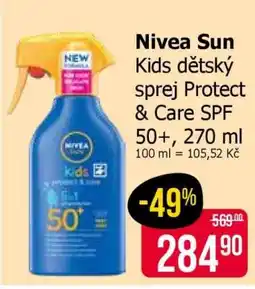 Teta Nivea Sun Kids dětský sprej Protect & Care SPF 50+, 270 ml nabídka