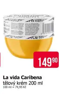 Teta La vida Caribena tělový krém 200 ml nabídka