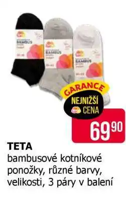 Teta TETA bambusové kotníkové ponožky nabídka