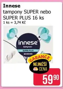 Teta Innese tampony SUPER nebo SUPER PLUS 16 ks nabídka