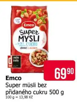 Teta Emco Super müsli bez přidaného cukru 500 g nabídka