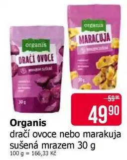 Teta Organis dračí ovoce nebo marakuja sušená mrazem 30 g nabídka