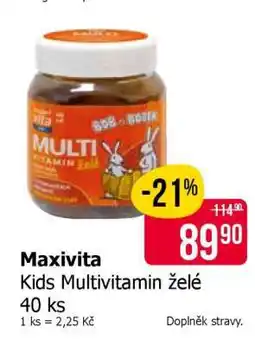 Teta Maxivita Kids Multivitamin želé nabídka