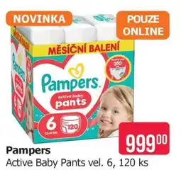 Teta Pampers Active Baby Pants vel. 6, 120 ks nabídka