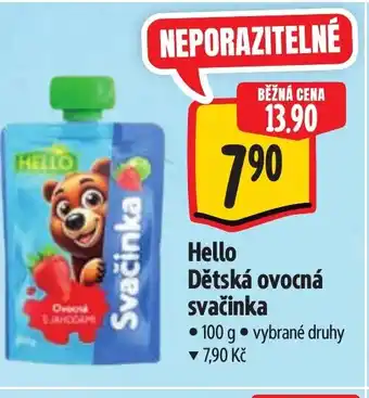Albert Hello Dětská ovocná svačinka nabídka