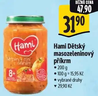 Albert Hami Dětský masozeleninový příkrm nabídka