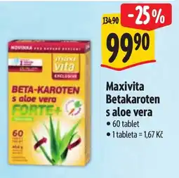 Albert Maxivita Betakaroten s aloe vera nabídka