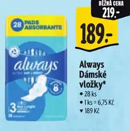 Albert Always Dámské vložky nabídka